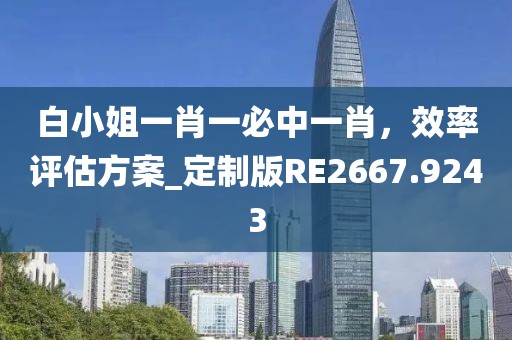 白小姐一肖一必中一肖，效率評(píng)估方案_定制版RE2667.9243