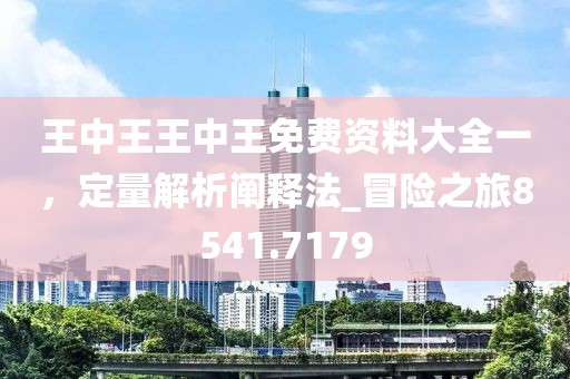 王中王王中王免費(fèi)資料大全一，定量解析闡釋法_冒險之旅8541.7179