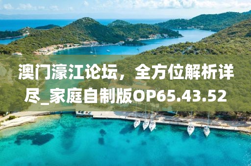 澳門濠江論壇，全方位解析詳盡_家庭自制版OP65.43.52