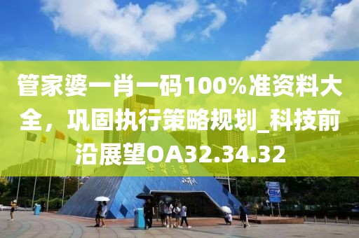 管家婆一肖一碼100%準(zhǔn)資料大全，鞏固執(zhí)行策略規(guī)劃_科技前沿展望OA32.34.32