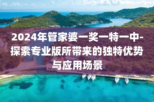 2024年管家婆一獎一特一中-探索專業(yè)版所帶來的獨特優(yōu)勢與應(yīng)用場景