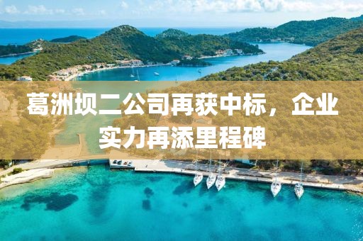 葛洲壩二公司再獲中標，企業(yè)實力再添里程碑