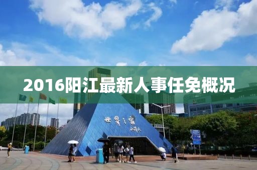 2016陽江最新人事任免概況