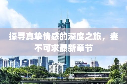 探尋真摯情感的深度之旅，妻不可求最新章節(jié)