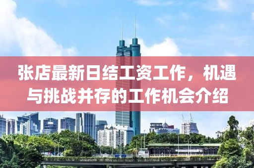 張店最新日結(jié)工資工作，機遇與挑戰(zhàn)并存的工作機會介紹