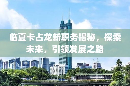 臨夏卡占龍新職務(wù)揭秘，探索未來，引領(lǐng)發(fā)展之路