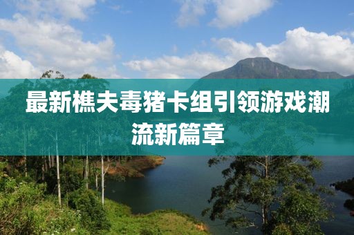 最新樵夫毒豬卡組引領(lǐng)游戲潮流新篇章