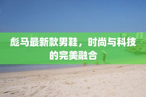 彪馬最新款男鞋，時尚與科技的完美融合