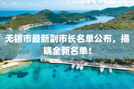 無錫市最新副市長(zhǎng)名單公布，揭曉全新名單！