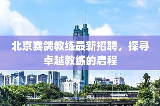 北京賽鴿教練最新招聘，探尋卓越教練的啟程