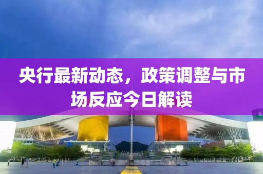 央行最新動態(tài)，政策調整與市場反應今日解讀