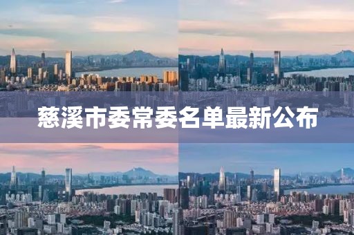 慈溪市委常委名單最新公布