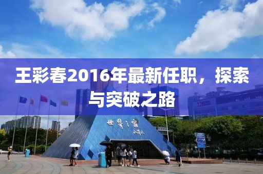 王彩春2016年最新任職，探索與突破之路