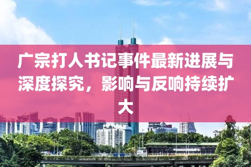 廣宗打人書記事件最新進(jìn)展與深度探究，影響與反響持續(xù)擴(kuò)大