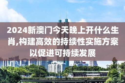 2024新澳門今天晚上開什么生肖,構(gòu)建高效的持續(xù)性實施方案以促進(jìn)可持續(xù)發(fā)展