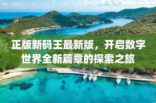 正版新碼王最新版，開啟數(shù)字世界全新篇章的探索之旅