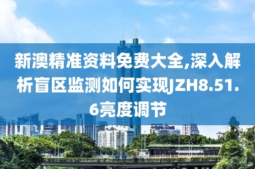 新澳精準(zhǔn)資料免費(fèi)大全,深入解析盲區(qū)監(jiān)測(cè)如何實(shí)現(xiàn)JZH8.51.6亮度調(diào)節(jié)