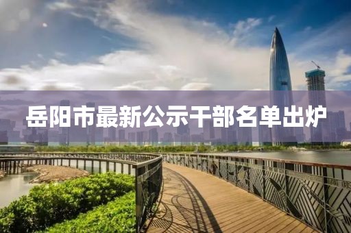 岳陽(yáng)市最新公示干部名單出爐