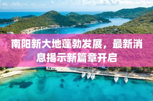 南陽新大地蓬勃發(fā)展，最新消息揭示新篇章開啟