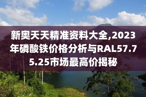 新奧天天精準(zhǔn)資料大全,2023年磷酸鐵價(jià)格分析與RAL57.75.25市場最高價(jià)揭秘