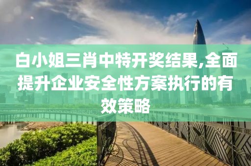 白小姐三肖中特開獎(jiǎng)結(jié)果,全面提升企業(yè)安全性方案執(zhí)行的有效策略