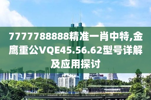 7777788888精準(zhǔn)一肖中特,金鷹重公VQE45.56.62型號詳解及應(yīng)用探討