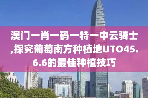 澳門一肖一碼一特一中云騎士,探究葡萄南方種植地UTO45.6.6的最佳種植技巧