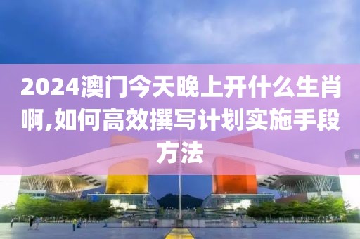 2024澳門今天晚上開什么生肖啊,如何高效撰寫計劃實施手段方法