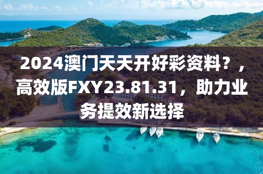 2024澳門天天開好彩資料？,高效版FXY23.81.31，助力業(yè)務(wù)提效新選擇