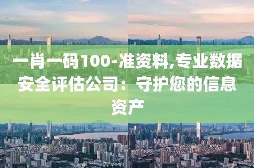 一肖一碼100-準資料,專業(yè)數(shù)據(jù)安全評估公司：守護您的信息資產(chǎn)