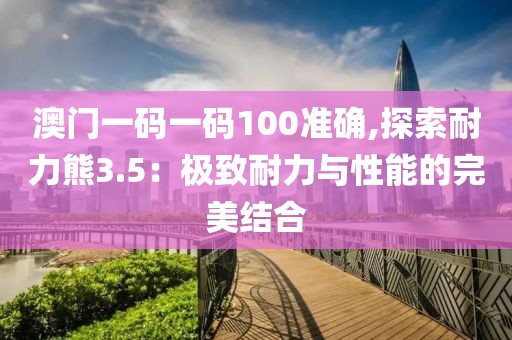 澳門一碼一碼100準(zhǔn)確,探索耐力熊3.5：極致耐力與性能的完美結(jié)合