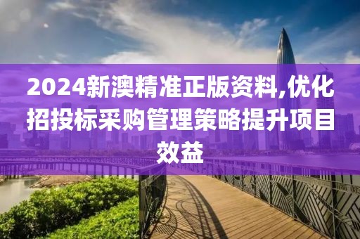 2024新澳精準(zhǔn)正版資料,優(yōu)化招投標(biāo)采購管理策略提升項(xiàng)目效益