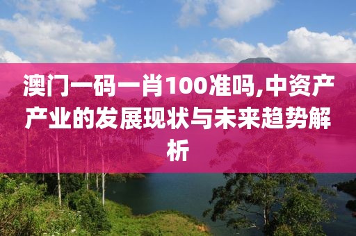 澳門(mén)一碼一肖100準(zhǔn)嗎,中資產(chǎn)產(chǎn)業(yè)的發(fā)展現(xiàn)狀與未來(lái)趨勢(shì)解析