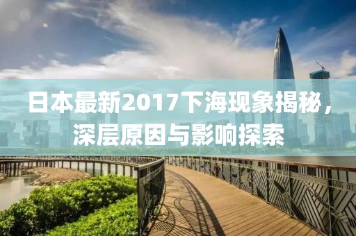 日本最新2017下?，F(xiàn)象揭秘，深層原因與影響探索