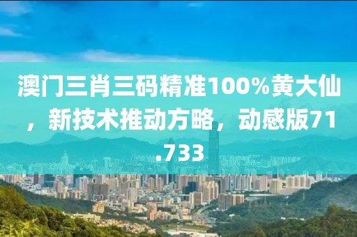 澳門三肖三碼精準100%黃大仙，新技術(shù)推動方略，動感版71.733