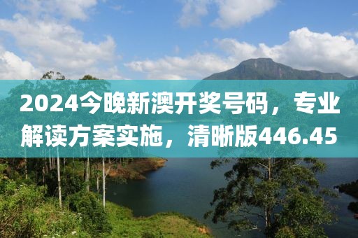 2024今晚新澳開獎號碼，專業(yè)解讀方案實施，清晰版446.45