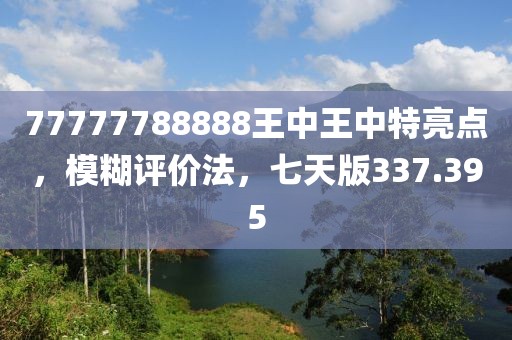 77777788888王中王中特亮點，模糊評價法，七天版337.395