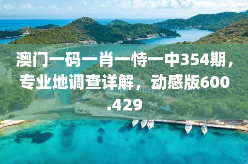 澳門一碼一肖一恃一中354期，專業(yè)地調(diào)查詳解，動感版600.429