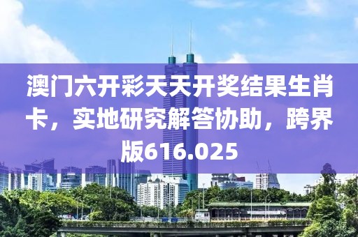 澳門六開彩天天開獎結果生肖卡，實地研究解答協助，跨界版616.025