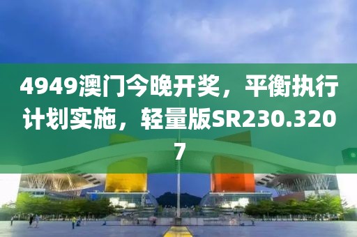 4949澳門今晚開獎，平衡執(zhí)行計劃實施，輕量版SR230.3207