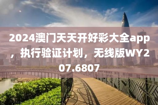 2024澳門天天開好彩大全app，執(zhí)行驗證計劃，無線版WY207.6807