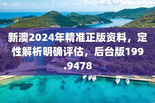 新澳2024年精準(zhǔn)正版資料，定性解析明確評估，后臺版199.9478