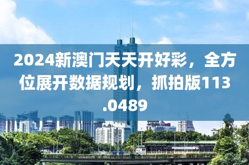 2024新澳門(mén)天天開(kāi)好彩，全方位展開(kāi)數(shù)據(jù)規(guī)劃，抓拍版113.0489