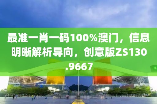 最準(zhǔn)一肖一碼100%澳門，信息明晰解析導(dǎo)向，創(chuàng)意版ZS130.9667