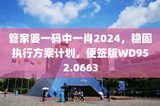 管家婆一碼中一肖2024，穩(wěn)固執(zhí)行方案計劃，便簽版WD952.0663