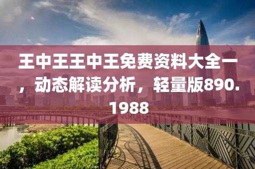 王中王王中王免費(fèi)資料大全一，動(dòng)態(tài)解讀分析，輕量版890.1988