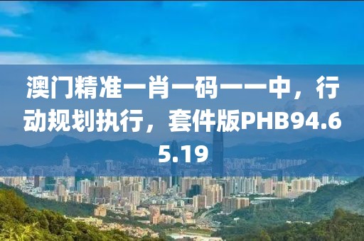 澳門精準一肖一碼一一中，行動規(guī)劃執(zhí)行，套件版PHB94.65.19