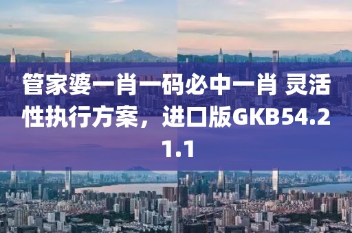 管家婆一肖一碼必中一肖 靈活性執(zhí)行方案，進口版GKB54.21.1