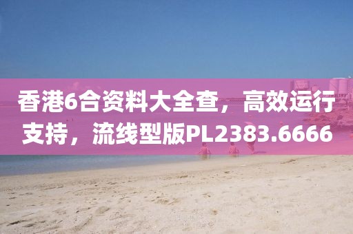 香港6合資料大全查，高效運行支持，流線型版PL2383.6666