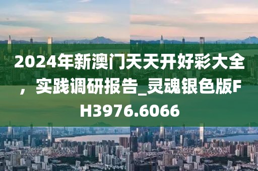 2024年新澳門天天開好彩大全，實踐調(diào)研報告_靈魂銀色版FH3976.6066